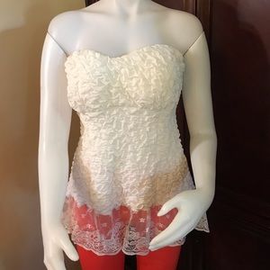 🆕 Toto Collection White Tube Top-3XL